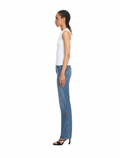 Off-White c/o Virgil Abloh White Off Stamp Rib Round Tank Top