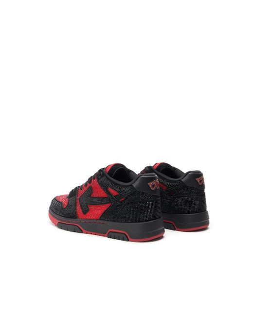 Off-White c/o Virgil Abloh Red Out Of Office Strass Sneakers for men