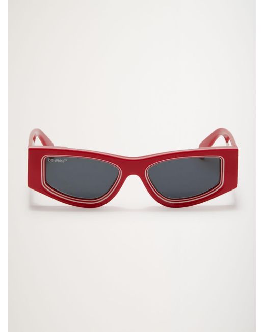 Off-White c/o Virgil Abloh Andy Rectangular-frame Sunglasses in Grey ...