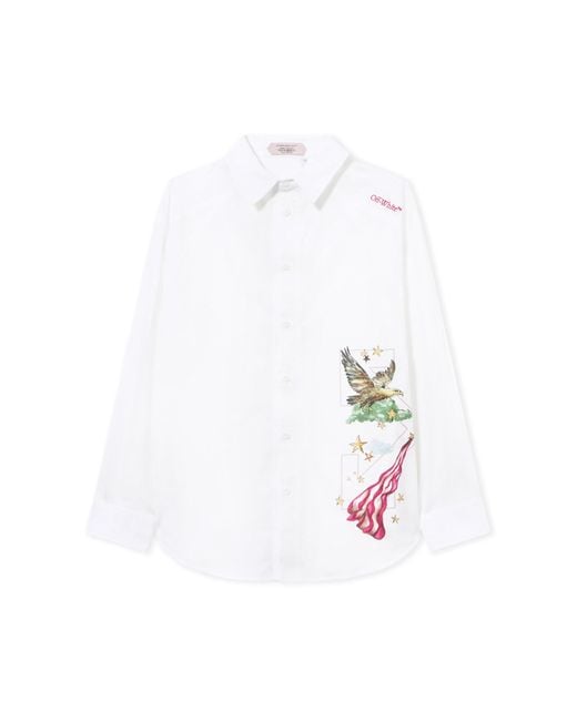 Off-White c/o Virgil Abloh White Dream Arrow Poplin Overshirt for men