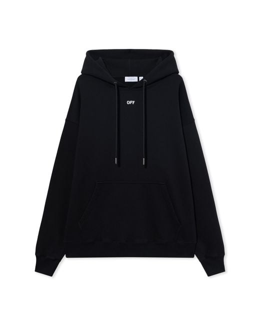 Off-White c/o Virgil Abloh Black 3D Spray Arrow Skate Hoodie for men