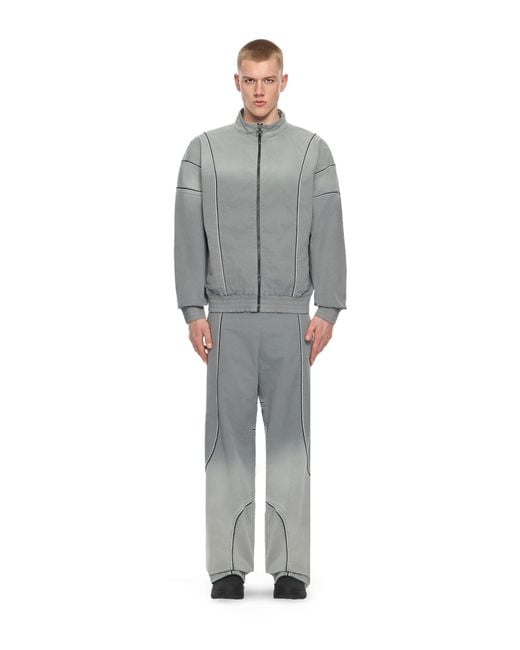 Off-White c/o Virgil Abloh Gray Offline Gradient Tracktop for men
