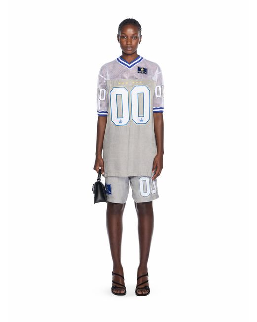 Off-White c/o Virgil Abloh Gray Dyed Vi Sat 00 Football Dress