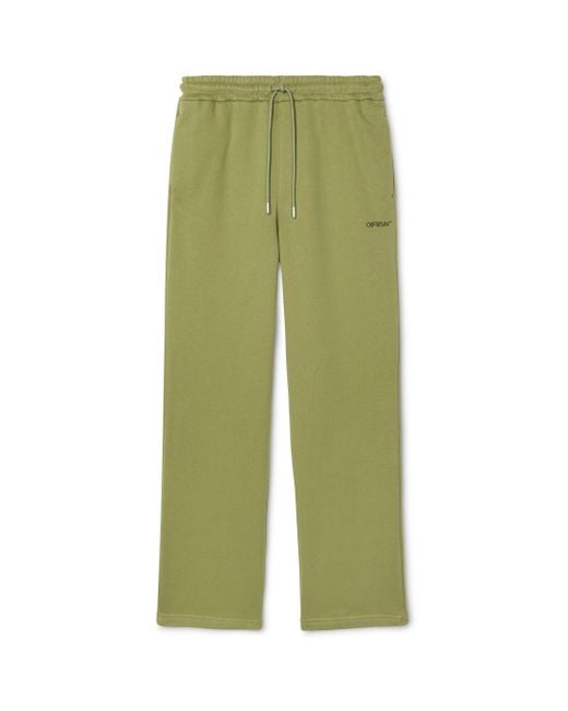 Off-White c/o Virgil Abloh Green Windy Arrow Sweatpants for men