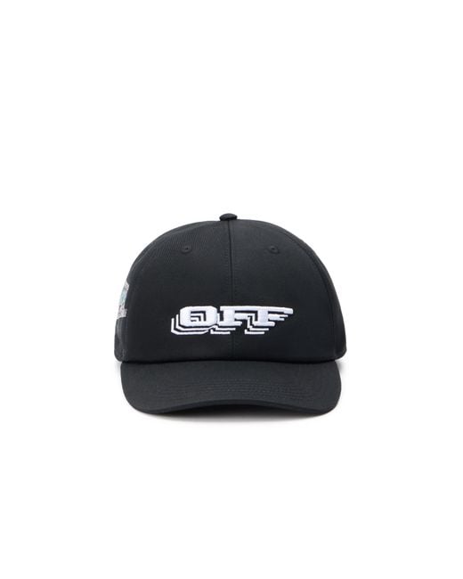 Off-White c/o Virgil Abloh Black Off Train Baseball Cap for men