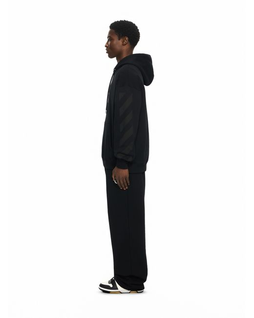 Off-White c/o Virgil Abloh Black Diagonal Skate Hoodie for men