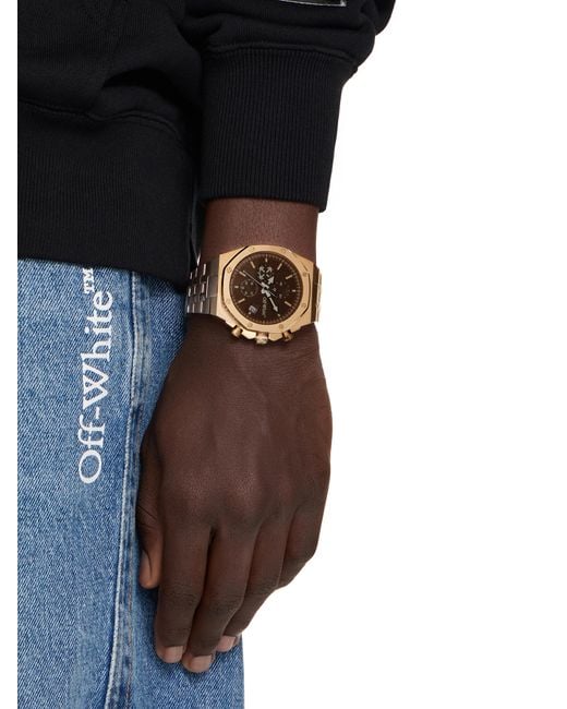 Off-White c/o Virgil Abloh Metallic "High Frequency Chrono" Watch for men