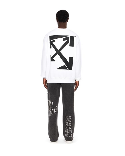 Off-White c/o Virgil Abloh White Run Arrow Skate Crewneck Sweatshirt for men