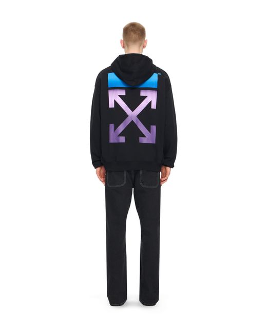 Off-White c/o Virgil Abloh Black Gradient Full Zip Hoodie for men