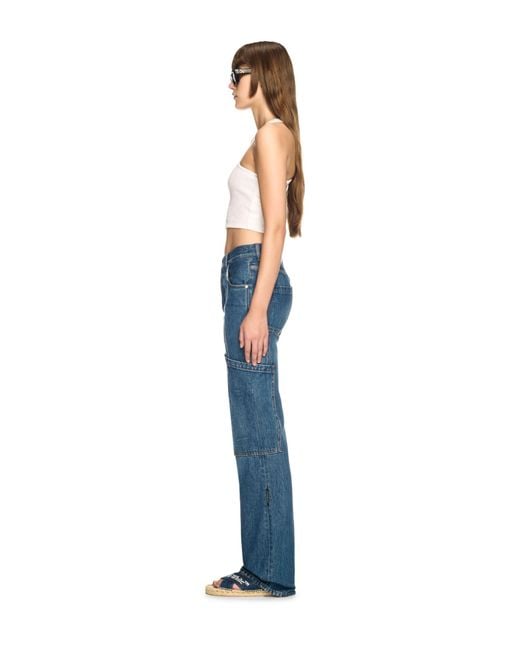 Off-White c/o Virgil Abloh Blue Denim Cargo Pants