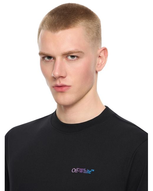 Off-White c/o Virgil Abloh Black Slim Fit Gradient/T-Shirt for men