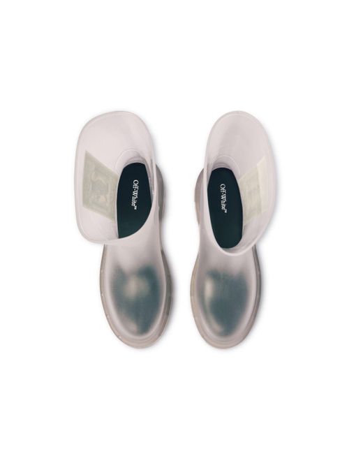 STIVALI REBOOT TRASPARENTE/BIANCO di Off-White c/o Virgil Abloh in White da Uomo