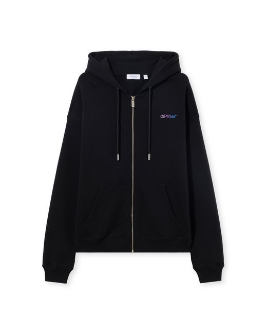 Off-White c/o Virgil Abloh Black Gradient Full Zip Hoodie for men