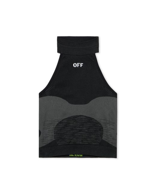 Off-White c/o Virgil Abloh Black Racing Seamless Top