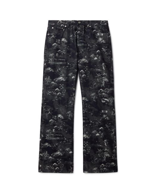 Off-White c/o Virgil Abloh Jacquard Fresco Jeans in White für Herren