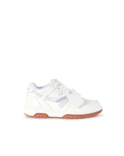 Sneakers Out of Office Bianco/Celeste di Off-White c/o Virgil Abloh in White