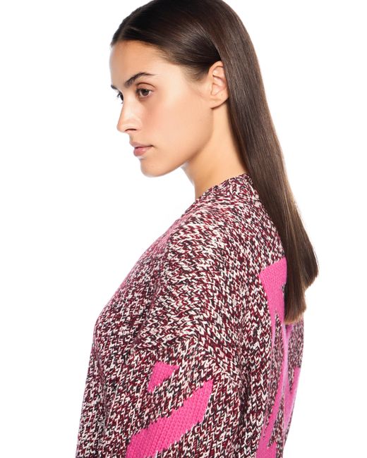 Off-White c/o Virgil Abloh Red Mouline Arrow Knit Crewneck Sweater