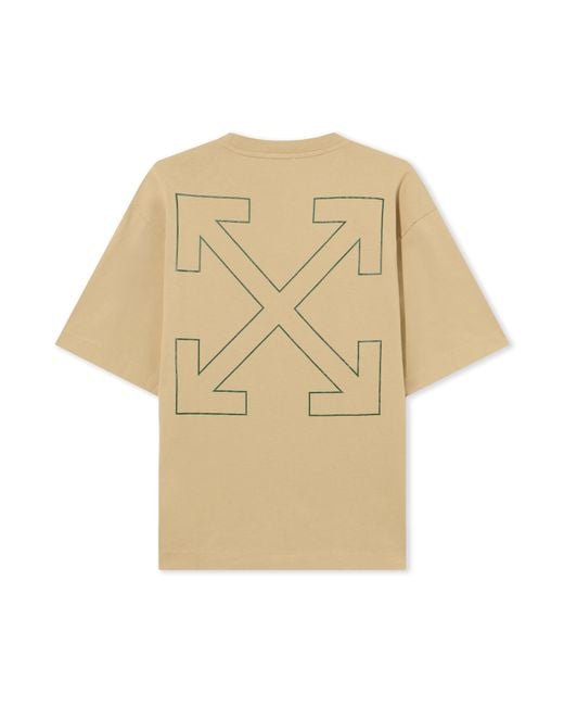 Off-White c/o Virgil Abloh Natural Banknote Arrow Skate T-Shirt for men