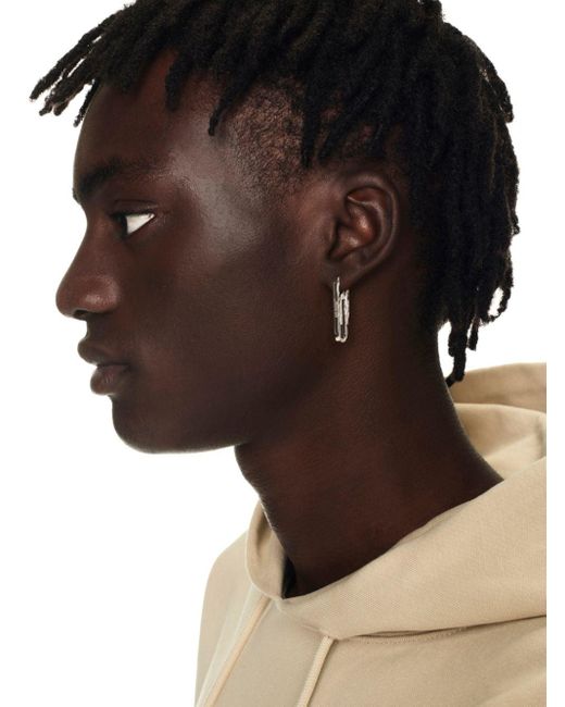 paperclip earrings men