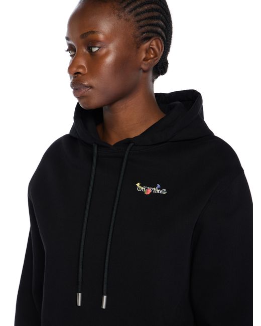 Off-White c/o Virgil Abloh Black Arrow Glass Flower Logo Hoodie