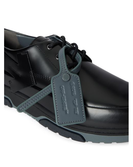 Off-White c/o Virgil Abloh Green Derby Leather Shoes for men