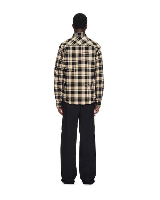 Off-White c/o Virgil Abloh Green Check Flann Shirt for men