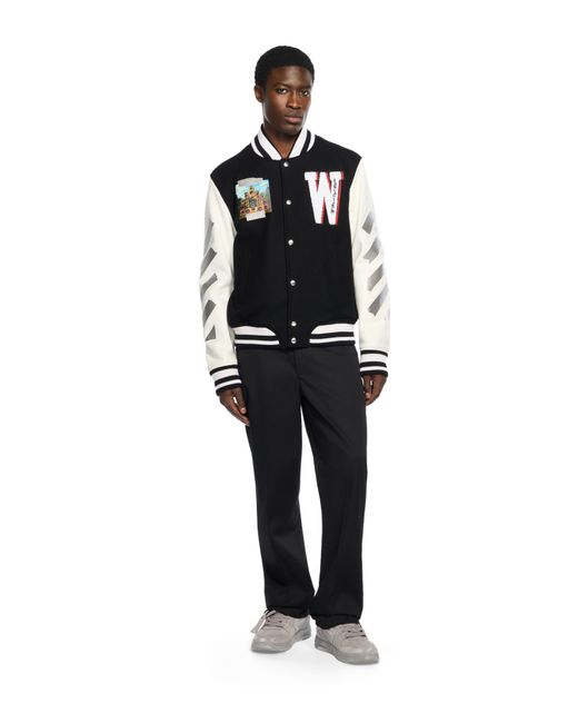 Off-White c/o Virgil Abloh Black Wool Mini Flare Pants for men