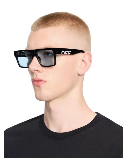 Off-White c/o Virgil Abloh Black Casper Light Lens Sunglasses