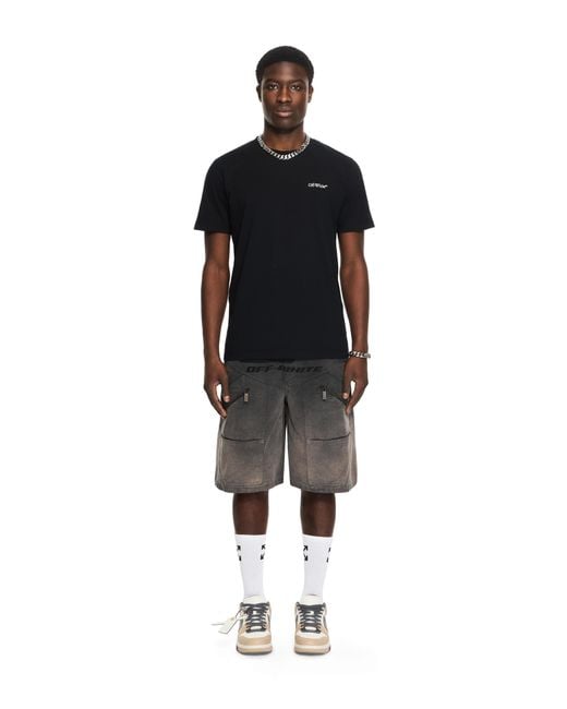 Off-White c/o Virgil Abloh Black Metal Arrow Slim T-Shirt for men