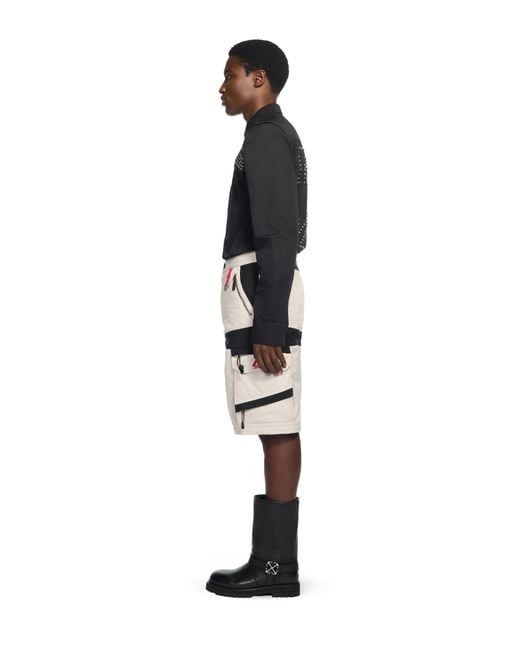 Off-White c/o Virgil Abloh White Sporty Nyl Cargo Shorts for men