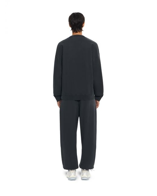 Off-White c/o Virgil Abloh Black Laundry Off Stamp Oversized Crewneck