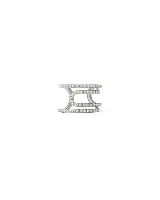 Off-White c/o Virgil Abloh Black Paperclip Strass Ring