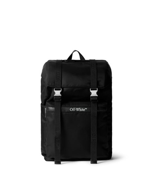 Off-White c/o Virgil Abloh Black Outdoor Nylon Backpack for men