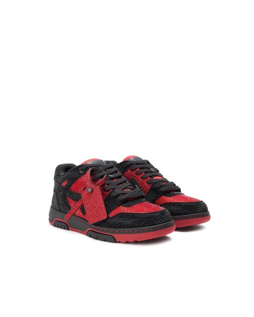 Off-White c/o Virgil Abloh Red Out Of Office Strass Sneakers for men