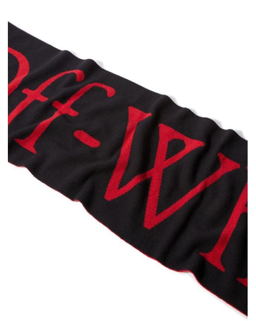 Off-White c/o Virgil Abloh Red 2024 Lunar New Year Bookish Scarf