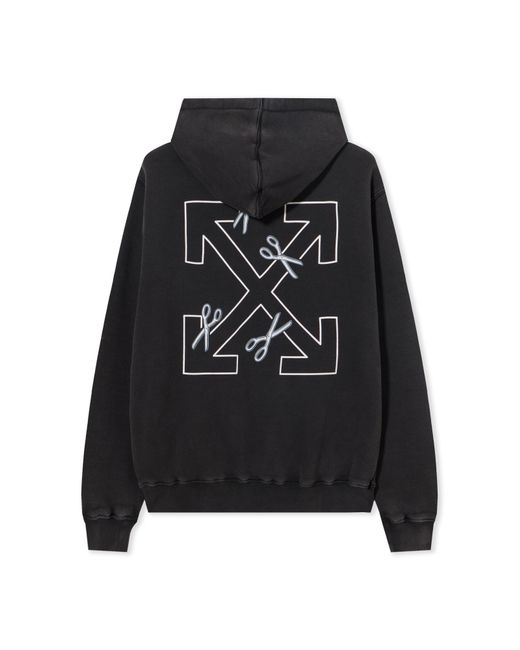 Off-White c/o Virgil Abloh Black Scissor Arrow Hoodie