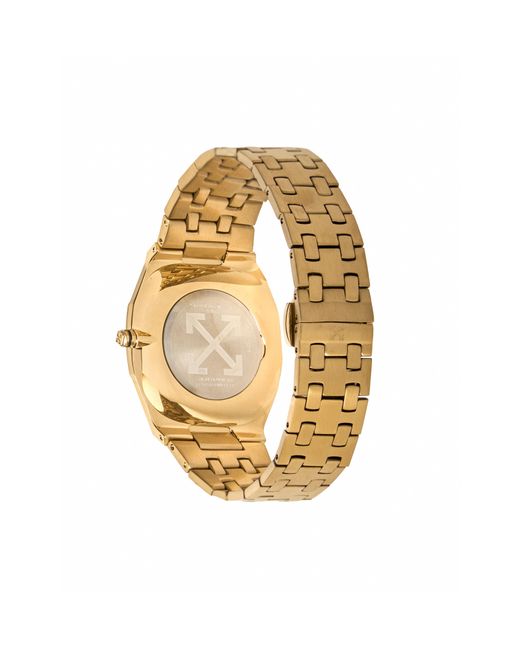 Off-White c/o Virgil Abloh Metallic "On Time" Watch for men