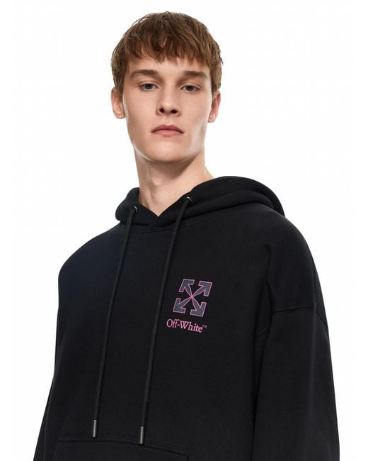 Off-White c/o Virgil Abloh Black Small Arrow Skate Hoodie for men