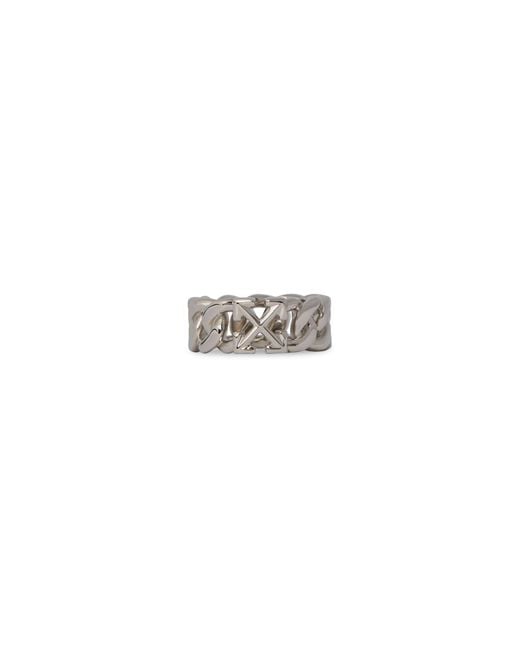 Off-White c/o Virgil Abloh White Arrow Chain Ring for men