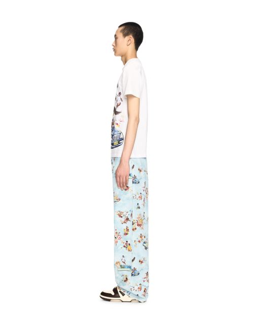 Off-White c/o Virgil Abloh Fresco Print Straight Jeans in White für Herren