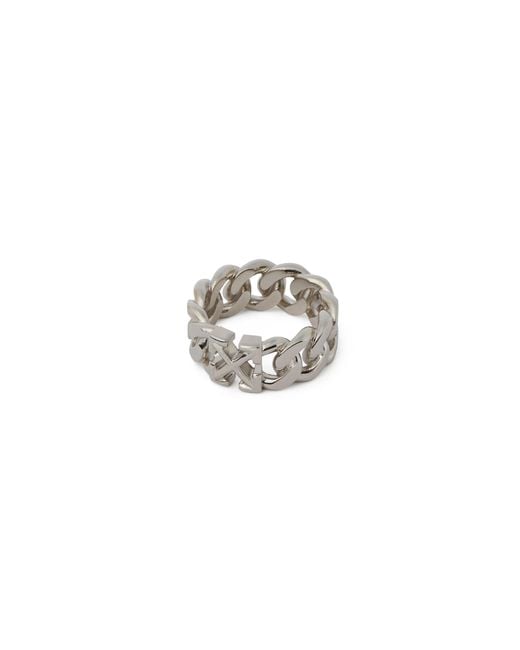 Off-White c/o Virgil Abloh White Arrow Chain Ring for men