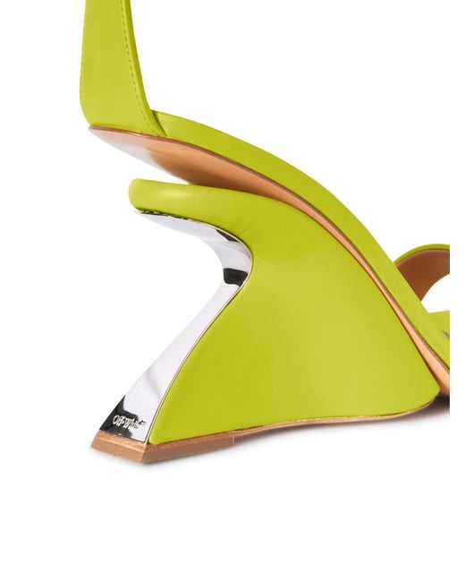 Off-White c/o Virgil Abloh Yellow Jug Wedge Sandal