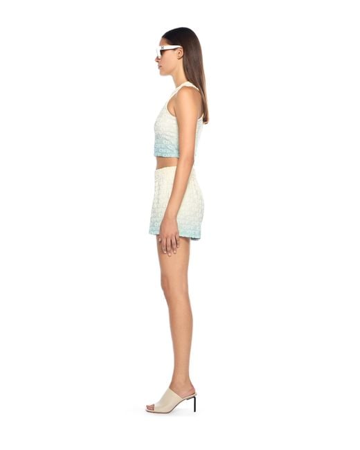 Off-White c/o Virgil Abloh White Terry Gradient Shorts