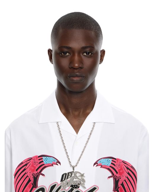 Off-White c/o Virgil Abloh White Bling Strass Wizard Chain for men