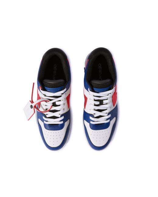 Off-White c/o Virgil Abloh Out Of Office Basket Leder Sneaker in Blue für Herren