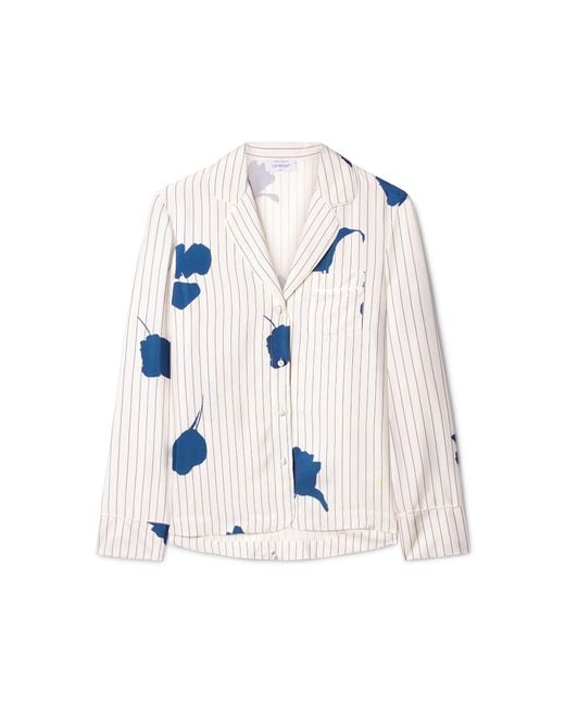 Off-White c/o Virgil Abloh White Stripe Flwr Pajama Ls Shir