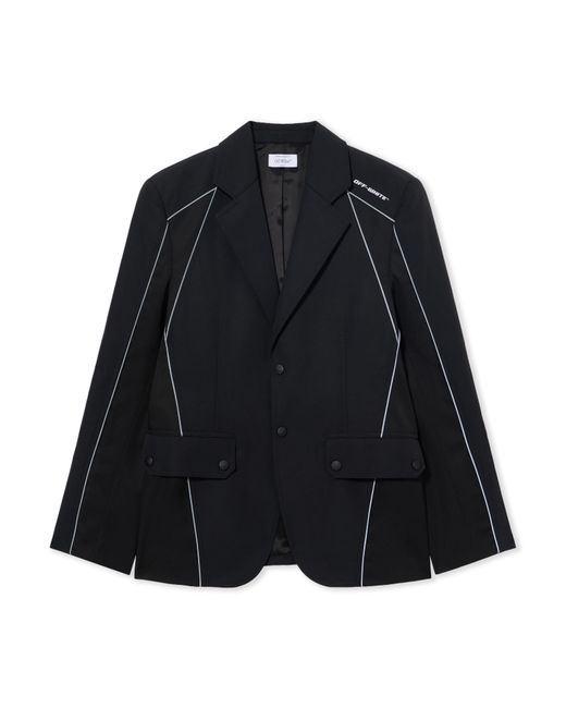 Off-White c/o Virgil Abloh Black Cordura Sporty Slim Jacket for men
