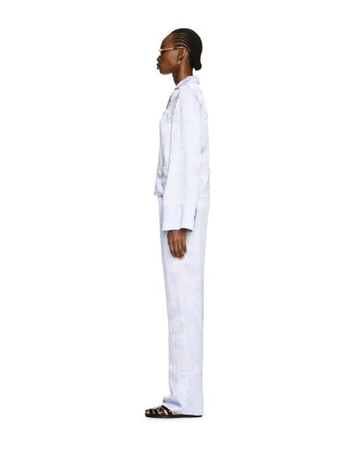 Off-White c/o Virgil Abloh White Fresco Jacq Vi Pajama Pants Serenity-Whi