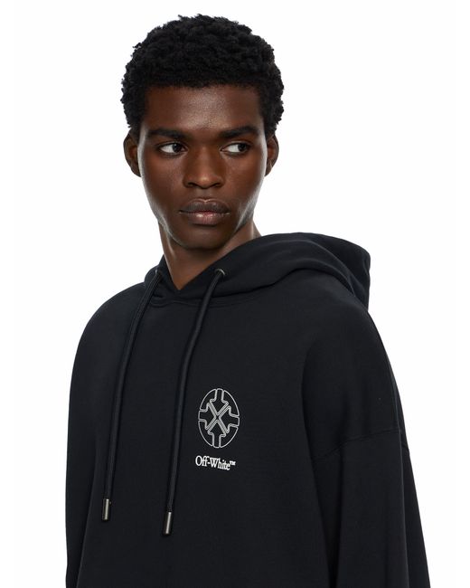 Off-White c/o Virgil Abloh Black Offline Half Arrow Skate Hoodie for men
