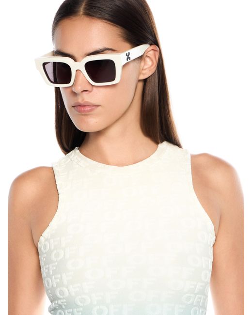 Off-White c/o Virgil Abloh White Terry Gradient Knit Tank Top